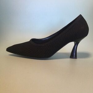 Erdem Black Cloth Heels